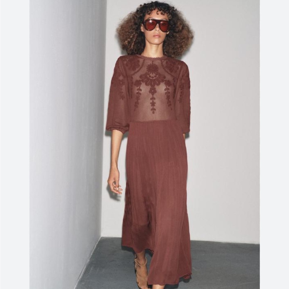 Zara ZW Collection combination dress